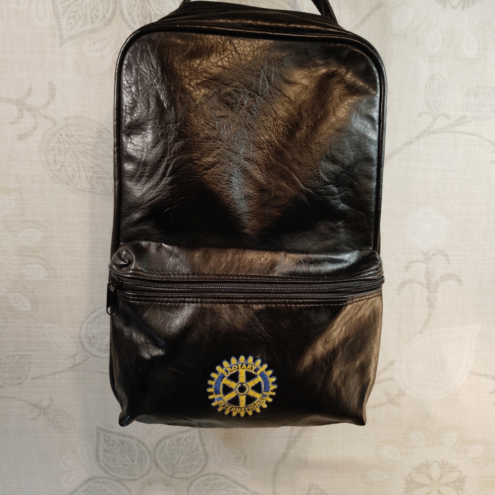 Elegant Black Leather Travel Bag